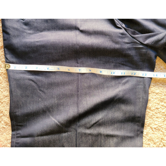 Essentials by Milano Women Plus Size 16 Navy Business Causal Denim Slack Pants - Picture 9 of 11